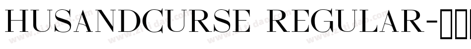 HUSANDCURSE Regular字体转换